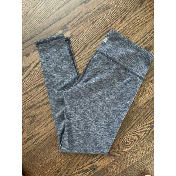 ATHLETA Chaturanga Tight Leggings Black Heather BLHE WOMENS SZ M - Picture 2 of 6